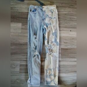 White washed mom jeans